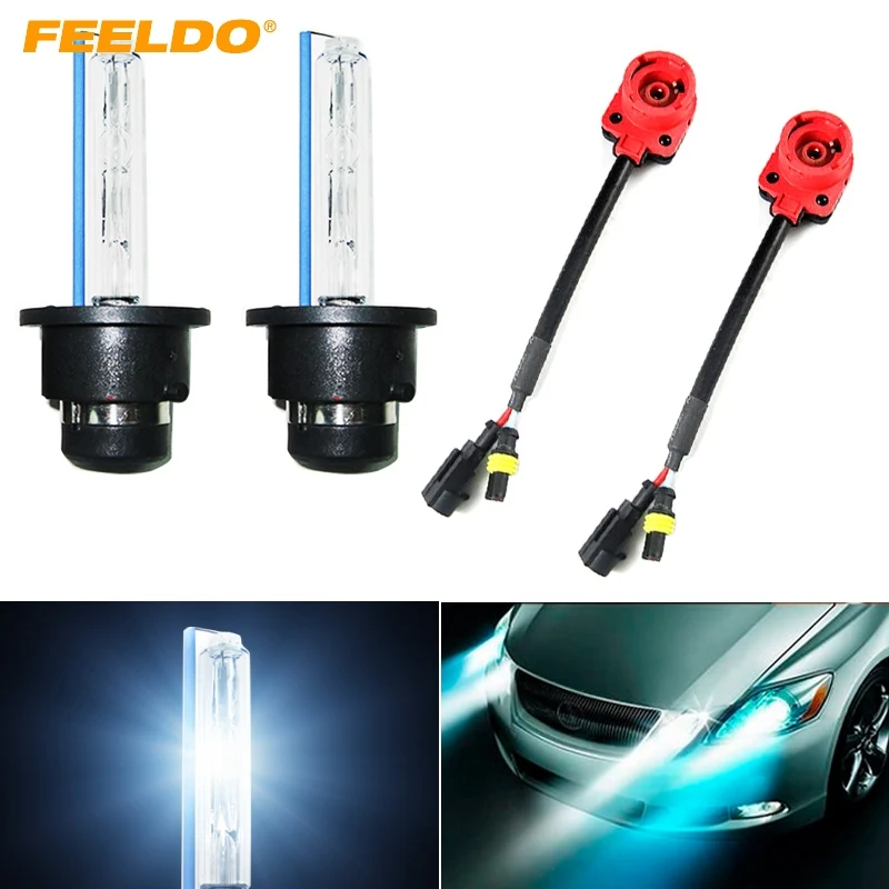 Автомобильные ксеноновые лампы FEELDO, 1 комплект, 35 Вт, D2S, 4300 K-12000 K + 2 шт., Сменные лампы, # FD-2078
Автомобильные ксеноновые лампы FEELDO, 1 комплект, 35 Вт, D2S, 4300 K-12000 K + 2 шт., Сменные лампы, # FD-2078