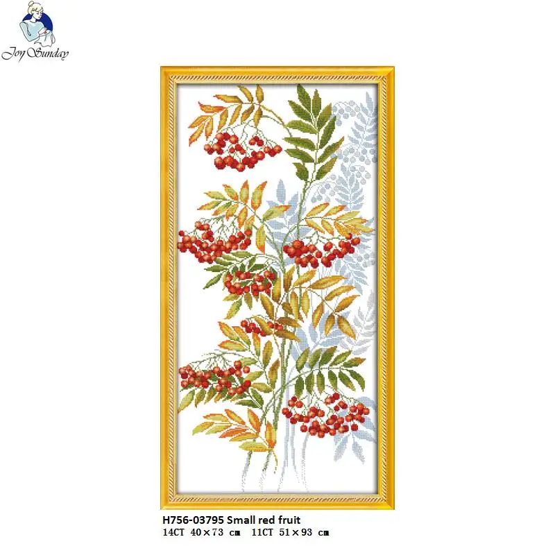 Joy Sunday Small red fruit Canvas DMC 11ct 14ct Counted Chinese Cross Stitch Kits printed for Embroidery NKF Home Decor
Joy Sunday Small red fruit Canvas DMC 11ct 14ct Counted Chinese Cross Stitch Kits printed for Embroidery NKF Home Decor