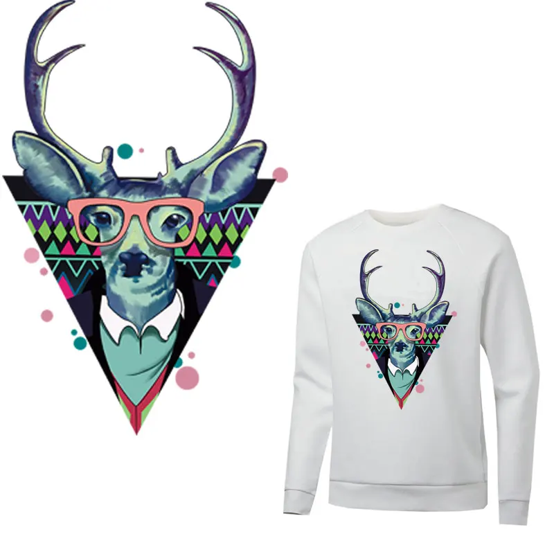 glasses deer iron on patches animal stickers for clothes heat transfer for T-shirt hoodies diy patch parches termoadhesivos ropa
glasses deer iron on patches animal stickers for clothes heat transfer for T-shirt hoodies diy patch parches termoadhesivos ropa