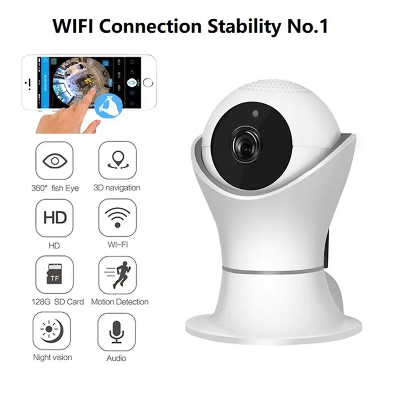 2MP Wifi IP Camera 1080P Smart Home World Cup Security CCTV Panoramic Camera With Night Vision Mobile Remote View Baby Monitor
2MP Wifi IP Camera 1080P Smart Home World Cup Security CCTV Panoramic Camera With Night Vision Mobile Remote View Baby Monitor