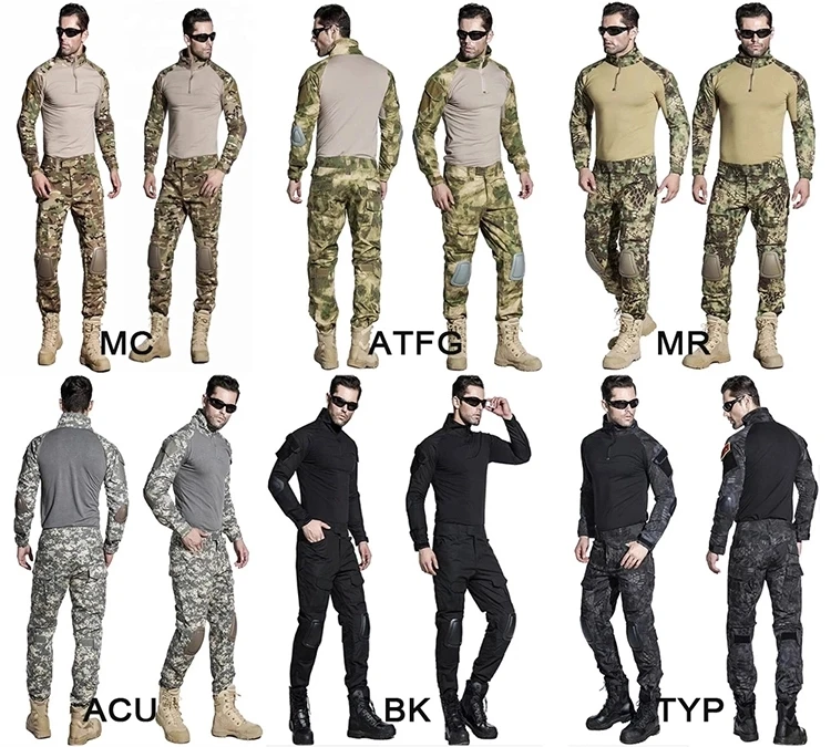 Paintball tactical camouflage military uniform camouflage combat suit military clothing for hunter and fishing shirt and pants
Paintball tactical camouflage military uniform camouflage combat suit military clothing for hunter and fishing shirt and pants