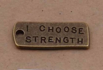 150pcs fine fashion I CHOOSE STRENGTH word plate Charms Antique silver bronze Handmade Jewelry DIY earring bracelet necklace
150pcs fine fashion I CHOOSE STRENGTH word plate Charms Antique silver bronze Handmade Jewelry DIY earring bracelet necklace