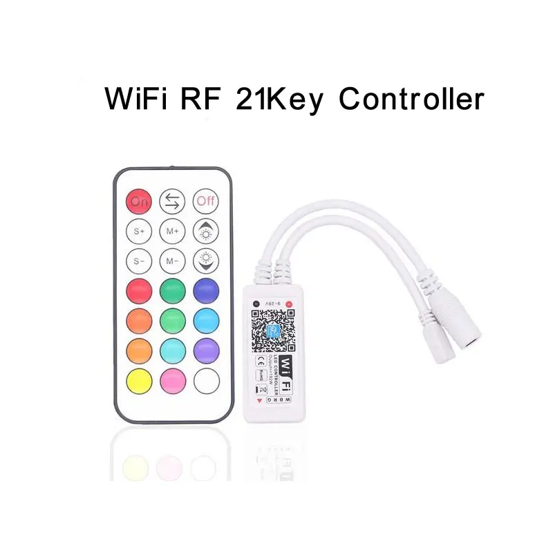 DC5-28V MINI RGB RGBW LED WIFI Music Controller For Strip Light Compatible Amazon Alexa / Google Home IR RF Remote Controllable
DC5-28V MINI RGB RGBW LED WIFI Music Controller For Strip Light Compatible Amazon Alexa / Google Home IR RF Remote Controllable
