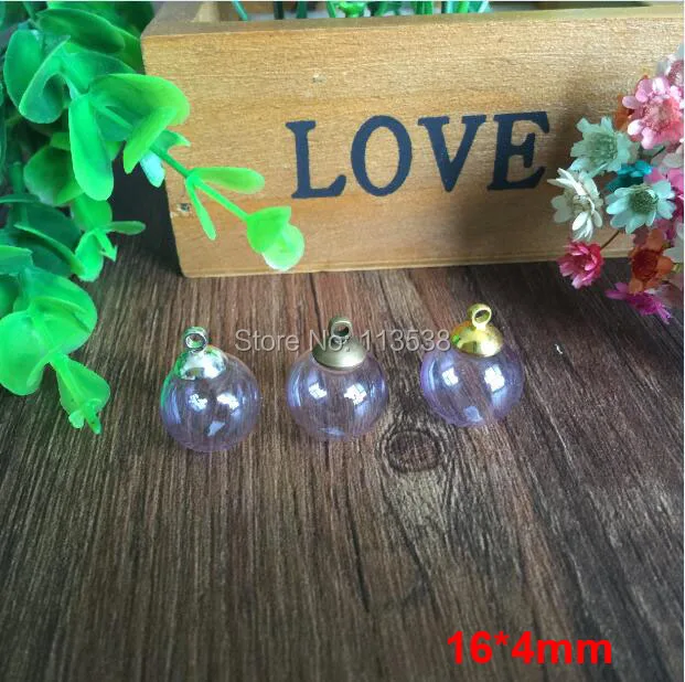 Freeshipping 30sets per lot 16mm Purple color glass globe orbs with 4mm hole and 8mm cap jewelry findings set Glass bottle vial
Freeshipping 30sets per lot 16mm Purple color glass globe orbs with 4mm hole and 8mm cap jewelry findings set Glass bottle vial
