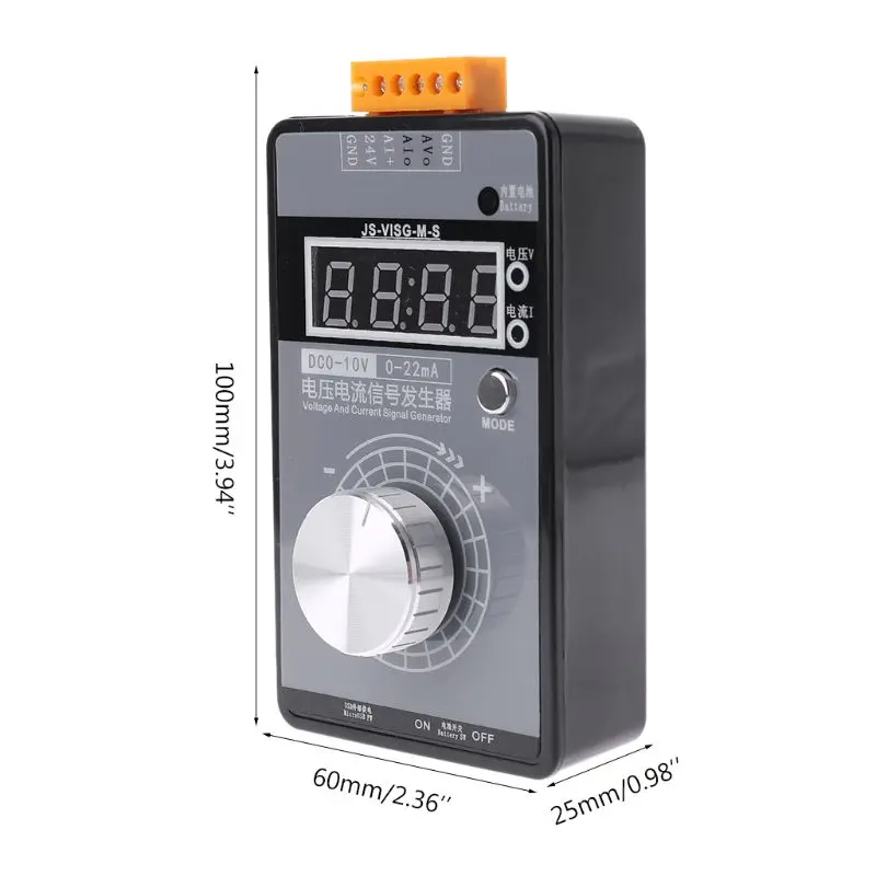 Analog 0-5V 0-10V 4-20mA Signal Generator with Rechargeable Battery Pocket Adjustable Voltage Current Simulator LB01G Calibrator
Analog 0-5V 0-10V 4-20mA Signal Generator with Rechargeable Battery Pocket Adjustable Voltage Current Simulator LB01G Calibrator