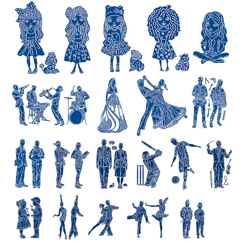 Cute Girl Dancing People Sporty Boy Metal Cutting Dies Stencils for Scrapbooking Embossing Die Cards Making Paper Craft New 2019
Cute Girl Dancing People Sporty Boy Metal Cutting Dies Stencils for Scrapbooking Embossing Die Cards Making Paper Craft New 2019