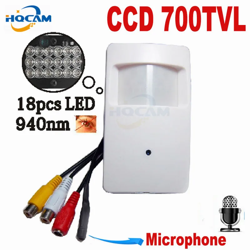 HQCAM ночное видение 1/3 "Sony CCD Color700TVL 18 шт. 940nm камера ночного видения с высоким разрешением PIR камера 940nm инфракрасный
HQCAM ночное видение 1/3 "Sony CCD Color700TVL 18 шт. 940nm камера ночного видения с высоким разрешением PIR камера 940nm инфракрасный