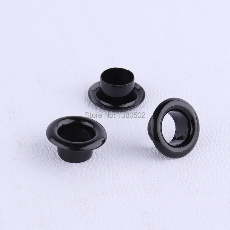 100pcs/lot 9*5*5mm black color Hole 5mm Metal Eyelets with Gromment for Leather craft DIY garment Accessories
100pcs/lot 9*5*5mm black color Hole 5mm Metal Eyelets with Gromment for Leather craft DIY garment Accessories