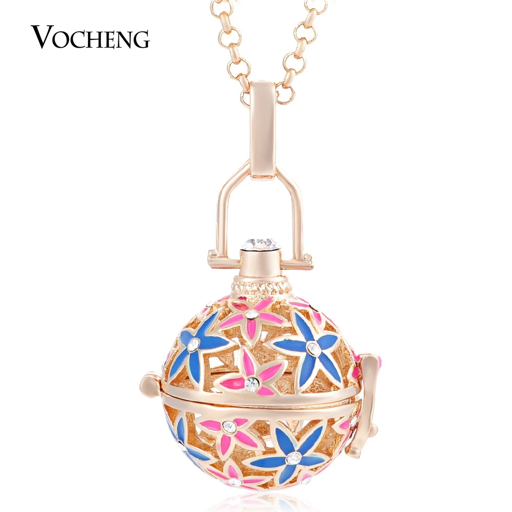 10 шт./лот Vocheng Angel Locket ручная роспись звезда 3 цвета инкрустированная кристаллами