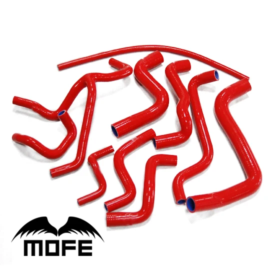 Фото MOFE 10 шт. оригинальный логотип охлаждающей жидкости силиконовый шланг радиатора