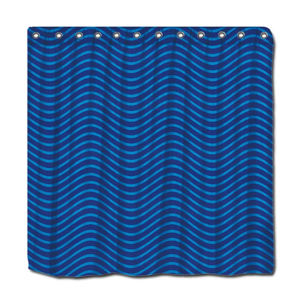 Ocean Blue Wave Pattern Printing Shower Curtain 72"X72" Shower Curtain Simple Style Design Lattice
Ocean Blue Wave Pattern Printing Shower Curtain 72"X72" Shower Curtain Simple Style Design Lattice