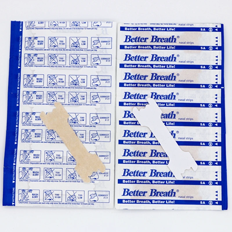 50pcs/lot (55x16mm) Anti Snoring Nasal Strips Relieve Stuffiness Stop Snore Easier Health Care Patch
50pcs/lot (55x16mm) Anti Snoring Nasal Strips Relieve Stuffiness Stop Snore Easier Health Care Patch