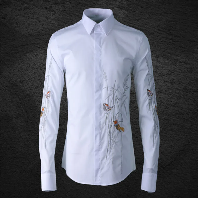 Original embroidery fashion men's shirt high end trend shirt male long sleeve cotton shirts men brand clothing camisas chemise
Original embroidery fashion men's shirt high end trend shirt male long sleeve cotton shirts men brand clothing camisas chemise
