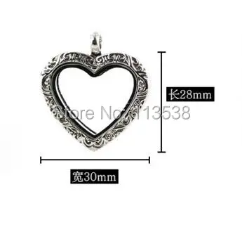 Hot discount 10pcs lot 28*30*7mm retro heart Memory Photo Magnet Glass Living Floating Locket necklace pendant Zinc Alloy
Hot discount 10pcs lot 28*30*7mm retro heart Memory Photo Magnet Glass Living Floating Locket necklace pendant Zinc Alloy