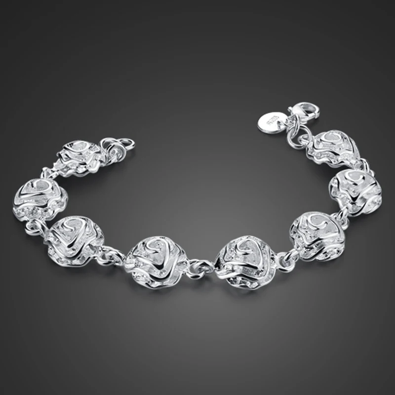Solid 925 silver Charm Bracelets. Flower. Fit Bracelet Charm for Women Authentic Original Fine Jewelry. Wholesale silver jewelry
Solid 925 silver Charm Bracelets. Flower. Fit Bracelet Charm for Women Authentic Original Fine Jewelry. Wholesale silver jewelry