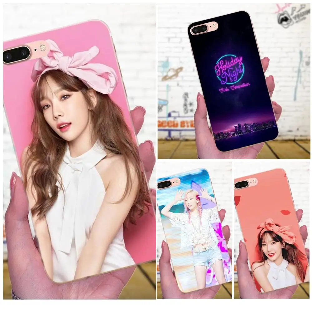 Snsd для девочек поколение Taeyeon ТПУ чехлы кожа Galaxy A3 A5 A7 On5 On7 2015 2016 2017 Grand Alpha G850 Core2 Prime