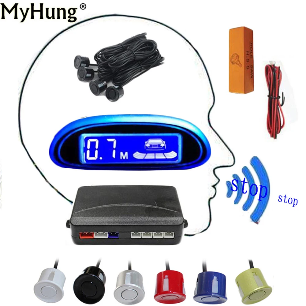 New Blue Screen English Voice Car Parking Assistance Parking Sensor 4 Sensors Led Display Reverse Backup Radar Monitor Detector
New Blue Screen English Voice Car Parking Assistance Parking Sensor 4 Sensors Led Display Reverse Backup Radar Monitor Detector
