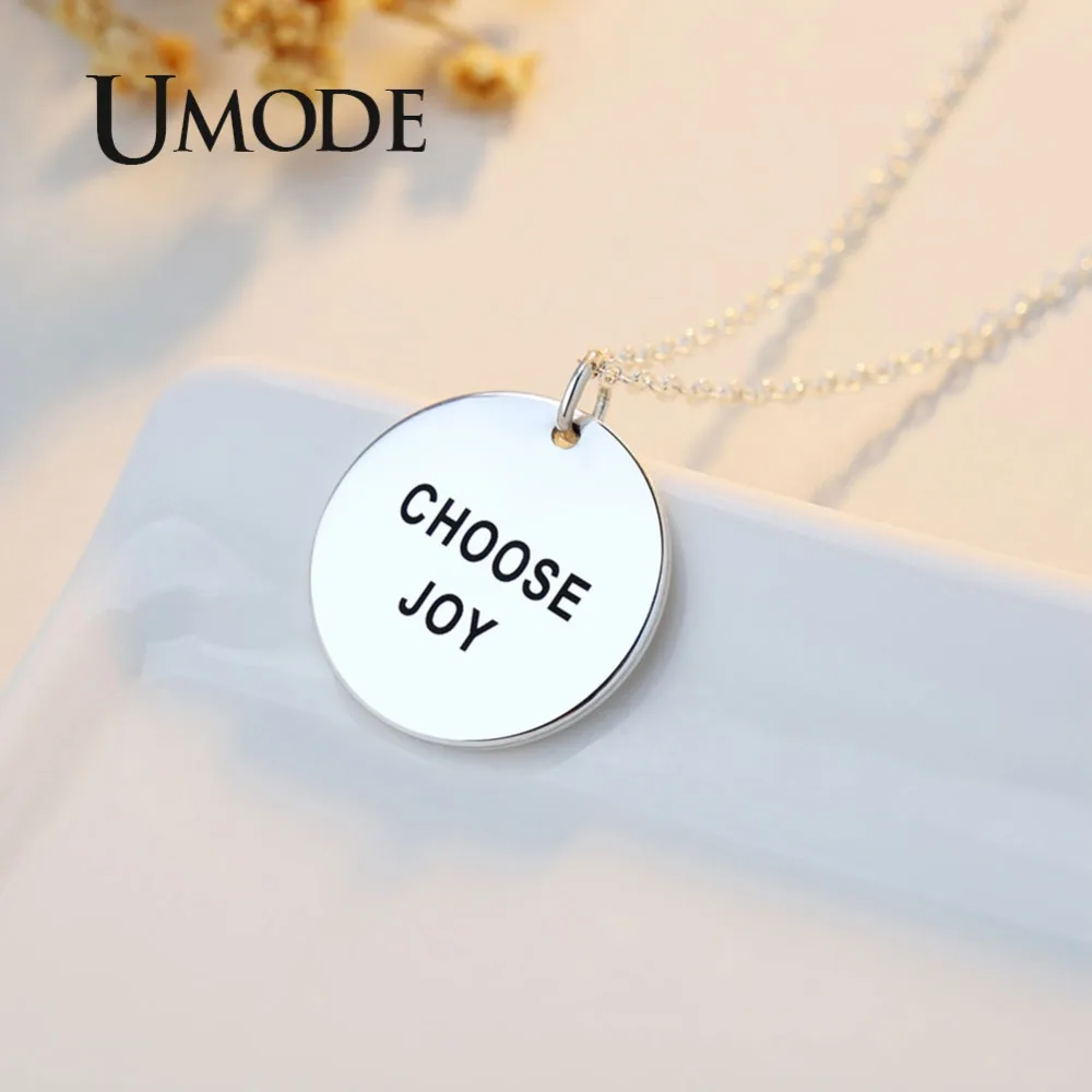 UMODE Retro Choose Joy Carve Letter Hip Hop Chain Necklaces Pendants Gifts for Men Women Jewellery halskette UN0305
UMODE Retro Choose Joy Carve Letter Hip Hop Chain Necklaces Pendants Gifts for Men Women Jewellery halskette UN0305