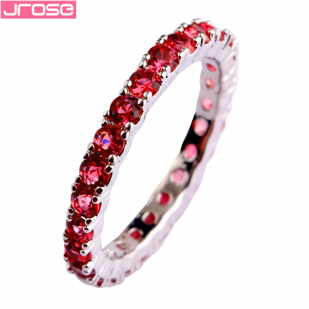 JROSE Wholesale Fashion Round Cut Hot Sale Red Silver Ring Size 6 7 8 9 10 11 12 13 Women Beauty Jewelry Pretty Wedding Jewelry
JROSE Wholesale Fashion Round Cut Hot Sale Red Silver Ring Size 6 7 8 9 10 11 12 13 Women Beauty Jewelry Pretty Wedding Jewelry