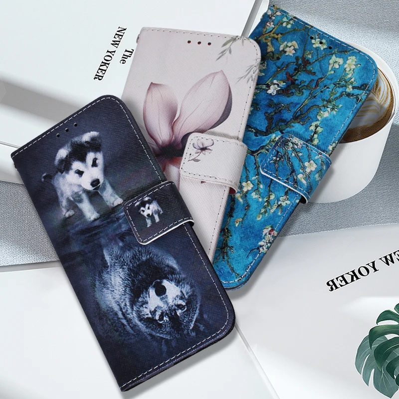 Чехол бумажник из искусственной кожи для Xiaomi Redmi 7 мягкий силиконовый чехол