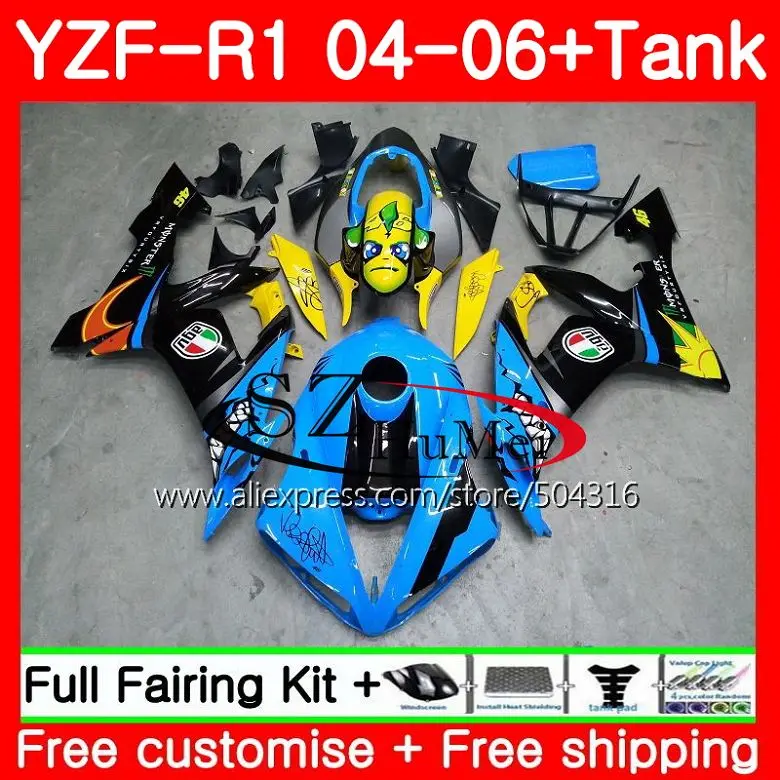 Корпус для YAMAHA YZF-1000 04 06 YZF1000 граффити синий 68SH2 YZFR1 04 05 06 YZF 1000 R 1 YZF R1 2004 2005 2006 комплект обтекателей
Корпус для YAMAHA YZF-1000 04 06 YZF1000 граффити синий 68SH2 YZFR1 04 05 06 YZF 1000 R 1 YZF R1 2004 2005 2006 комплект обтекателей