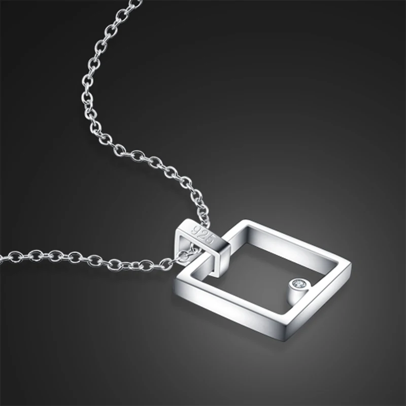 Female simple 925 sterling silver necklace box pendant solid silver clavicle chain ladies popular silver jewelry birthday gift
Female simple 925 sterling silver necklace box pendant solid silver clavicle chain ladies popular silver jewelry birthday gift
