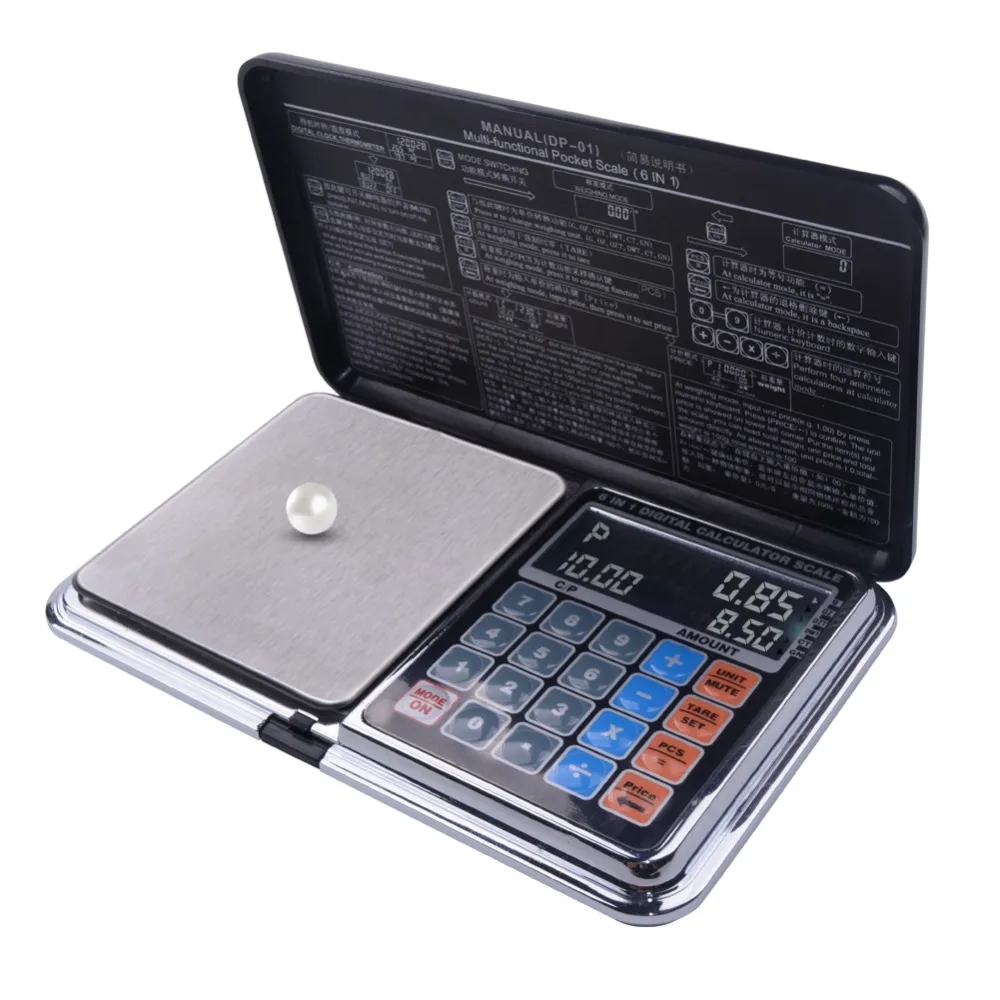 

6 in 1 multifunction 0.01G/100g precision Digital scale LCD weight measuring jewelry Digital Scale with calculator