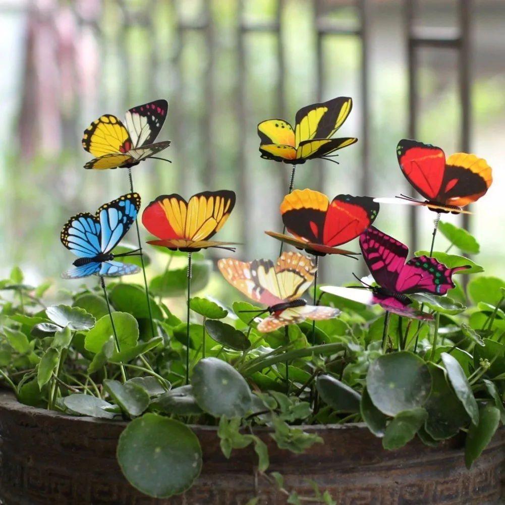 25Pcs Colorful 3D Double Layer Butterfly On Sticks Home Yard Lawn Flowerpot Plant Decoration Garden Ornament DIY Craft
25Pcs Colorful 3D Double Layer Butterfly On Sticks Home Yard Lawn Flowerpot Plant Decoration Garden Ornament DIY Craft