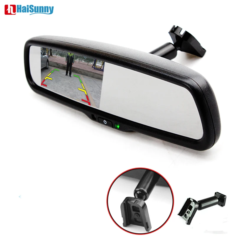 HaiSunny 4.3" HD TFT 800*480 LCD Car Parking Mirror Monitor With Original Bracket 2 Video Input For Rear view Camera
HaiSunny 4.3" HD TFT 800*480 LCD Car Parking Mirror Monitor With Original Bracket 2 Video Input For Rear view Camera