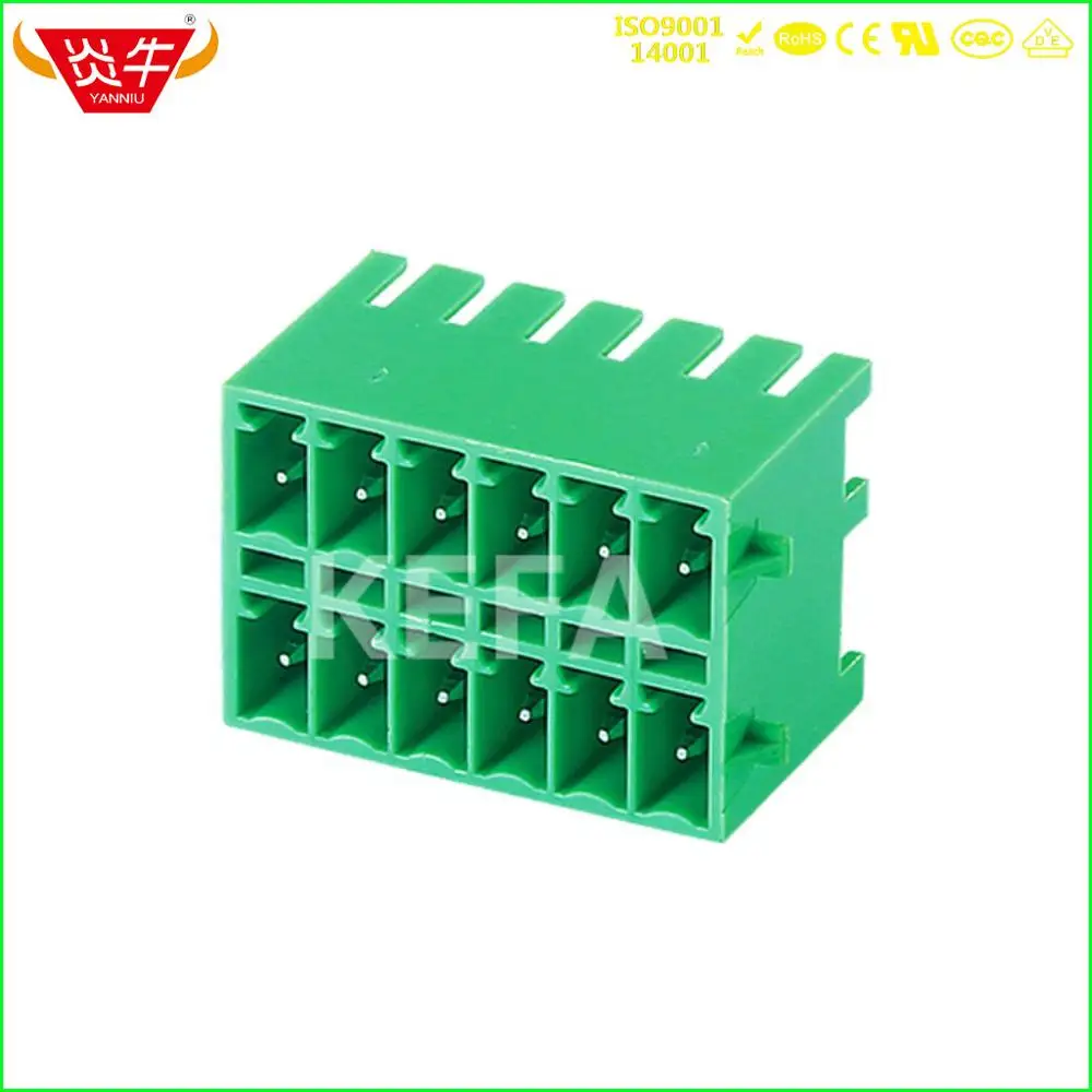 KF2EDGKRG 3.81 6P мужской 3 81 мм 12PIN PCB прямоугольный разъем подключаемый вставной TEMINAL