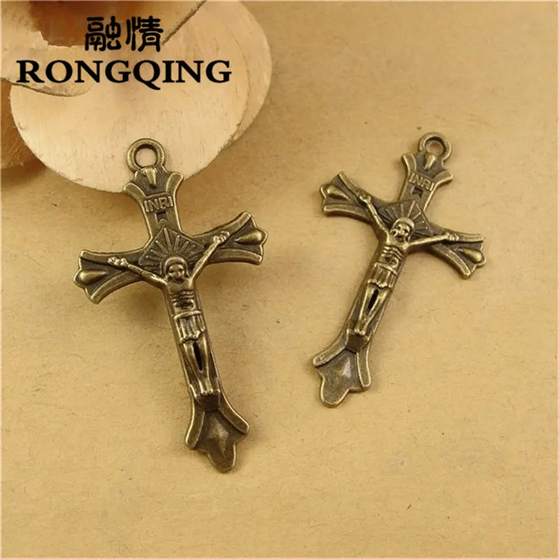RONGQING 42*24MM 40pcs/lot cross religion Pendants Necklaces Handmade Accessories Fashion Jewelry Charms DIY
RONGQING 42*24MM 40pcs/lot cross religion Pendants Necklaces Handmade Accessories Fashion Jewelry Charms DIY