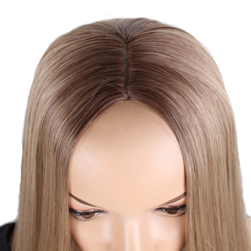 JOY&BEAUTY Brown Ombre Blonde Long Straight Synthetic Wig 28inch/72cm High Temperature Fiber Women Wigs Middle Part Nature Wig
JOY&BEAUTY Brown Ombre Blonde Long Straight Synthetic Wig 28inch/72cm High Temperature Fiber Women Wigs Middle Part Nature Wig