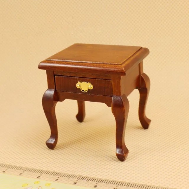 1:12 милый мини кукольный домик миниатюрный прикроватный столик|miniature dollhouse table|mini