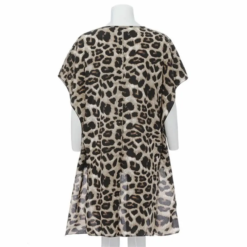 Fashion Women's Casual Blouse Half Flare Sleeve Long Shirt Summer Ladies Irregular Leopard Print V-Neck Womens Tops and Blouse
Fashion Women's Casual Blouse Half Flare Sleeve Long Shirt Summer Ladies Irregular Leopard Print V-Neck Womens Tops and Blouse