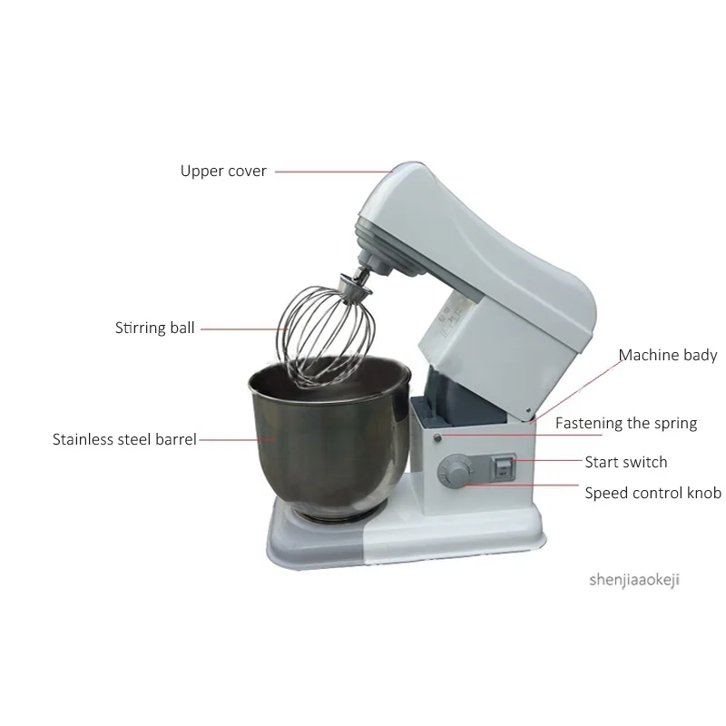 7L Commercial mixer SM-7 multifunction egg/cream/milkshake mixing machine stepless speed stirring home equipment | Бытовая техника
