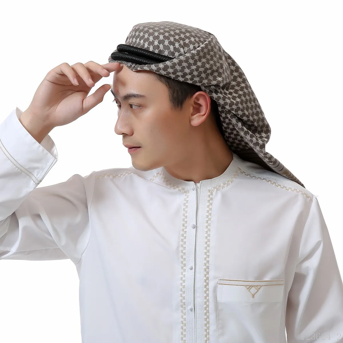 Фото Модный мусульманский шарф shemagh + Agal для мужчин ислам Арабская хиджаб