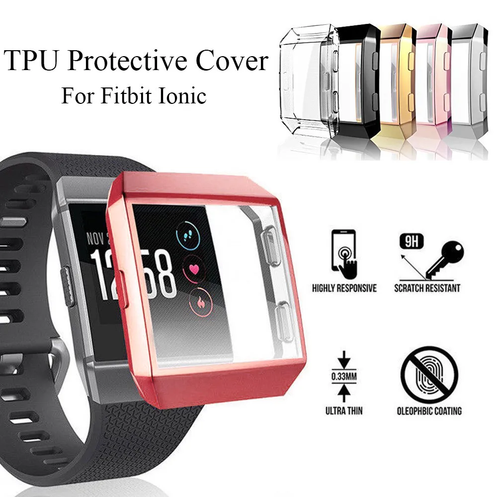 Fashion Ultrathin Soft TPU Full New Watch TPU Case Coverage Protective Case Cover Screen Protector Film Skin For F itbit ionic
Fashion Ultrathin Soft TPU Full New Watch TPU Case Coverage Protective Case Cover Screen Protector Film Skin For F itbit ionic
