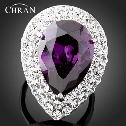 CHRAN Classic Heart Design Silver Plated Cubic Zirconia Engagement Rings for Women Party Jewelry Gift
CHRAN Classic Heart Design Silver Plated Cubic Zirconia Engagement Rings for Women Party Jewelry Gift