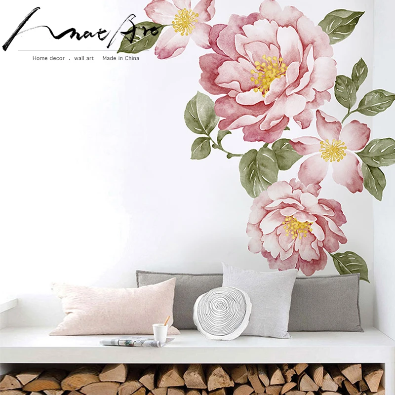 Peony Flowers Wall Sticker Vintage Watercolor Peel and Stick painting Removable Stickers modern Home decor art diy baby bedroom
Peony Flowers Wall Sticker Vintage Watercolor Peel and Stick painting Removable Stickers modern Home decor art diy baby bedroom