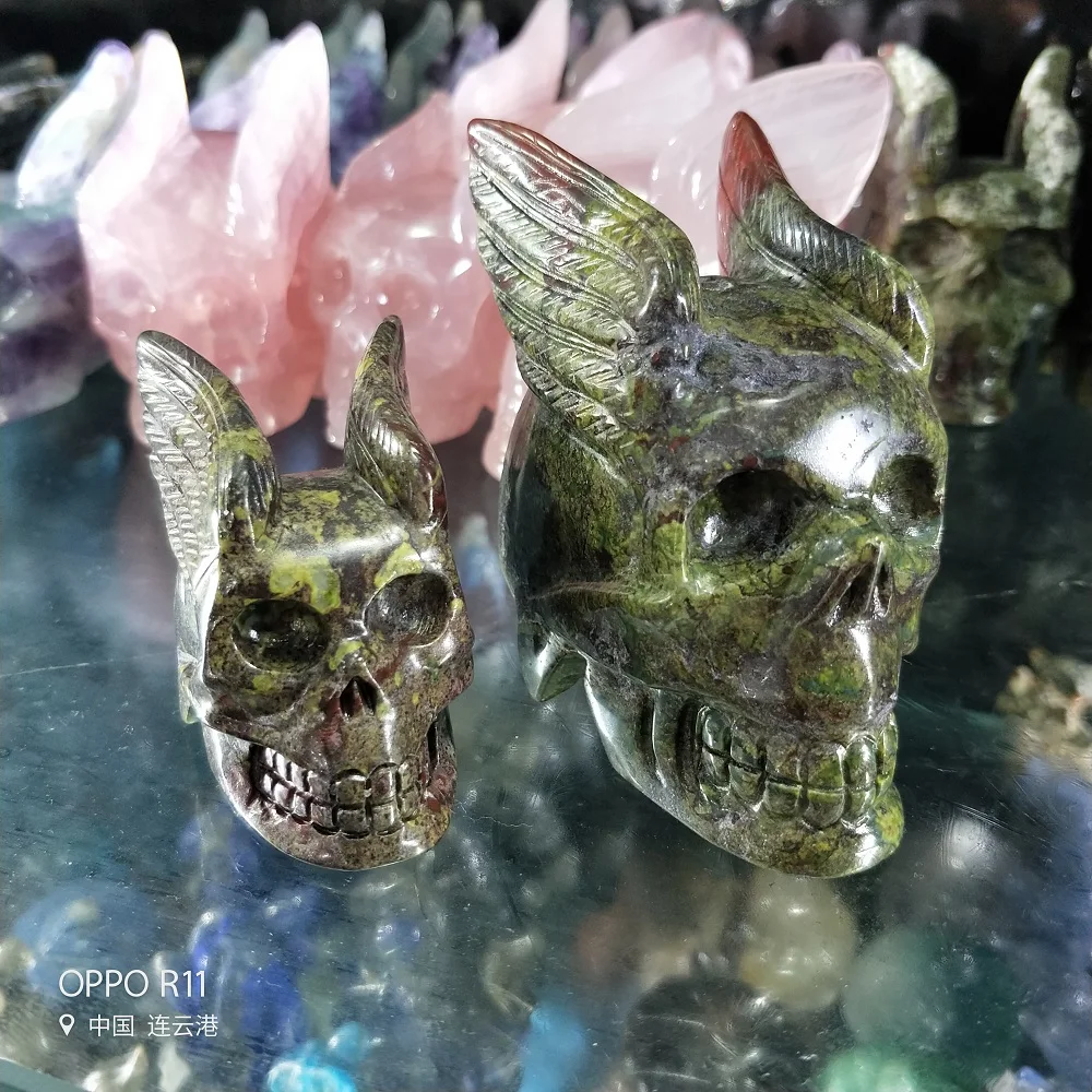 Natural Crystal Skull White Crystal Demon Angel Wing Quartz Jade Stones Reiki Minerals Specimens Healing Decoration
Natural Crystal Skull White Crystal Demon Angel Wing Quartz Jade Stones Reiki Minerals Specimens Healing Decoration