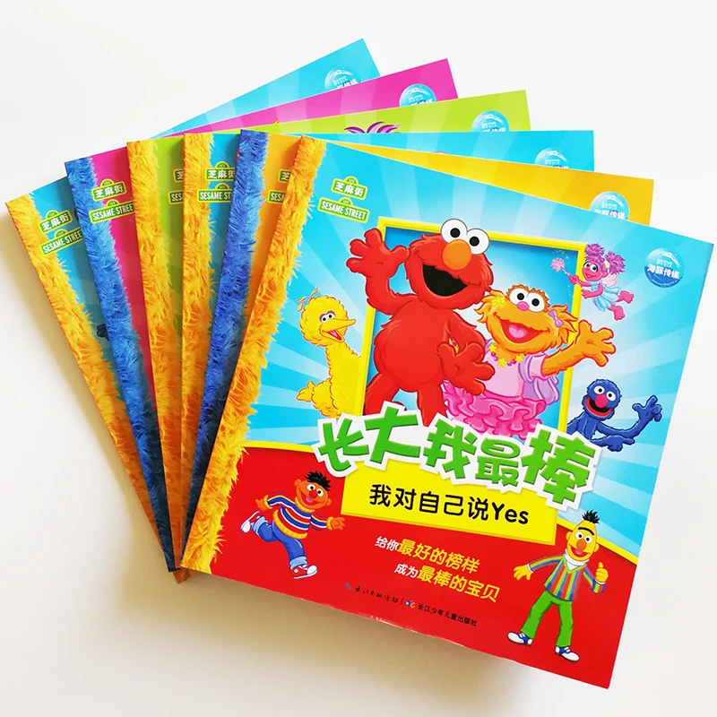 6Pcs/set I'm The Best Sesame Street Early Education Picture Books for Preschool Kids Chinese Version Story Books for Children
6Pcs/set I'm The Best Sesame Street Early Education Picture Books for Preschool Kids Chinese Version Story Books for Children
