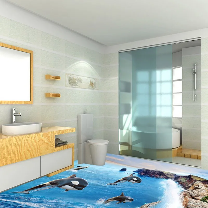 Free Shipping 3D sea world floor decorative painting wallpaper living room hall kitchen flooring sticker mural 
Free Shipping 3D sea world floor decorative painting wallpaper living room hall kitchen flooring sticker mural