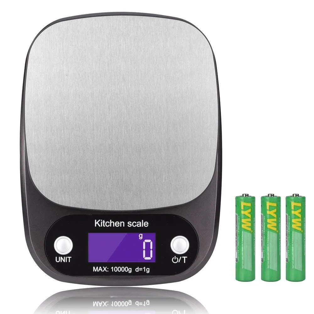 Stainless steel 3kg/0.1g Digital Kitchen Scale food weighing scale with LCD Display
Stainless steel 3kg/0.1g Digital Kitchen Scale food weighing scale with LCD Display