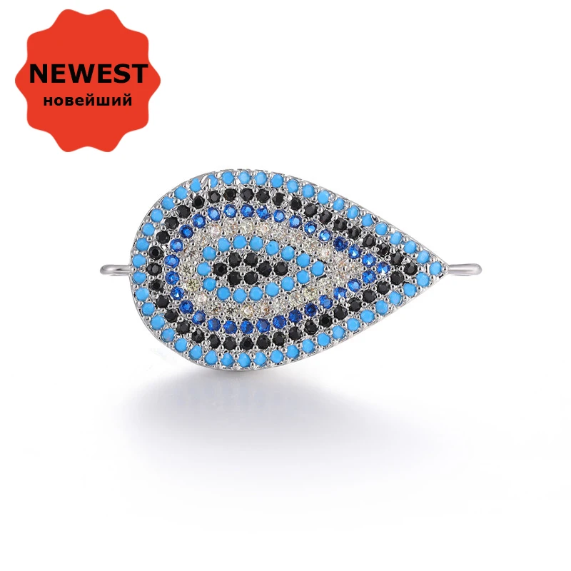 Top Quality AAA Cubic zirconia rhinestone Turkish Evil Eye Charm Connectors DIY Making Bracelets Necklaces hand made bijoux
Top Quality AAA Cubic zirconia rhinestone Turkish Evil Eye Charm Connectors DIY Making Bracelets Necklaces hand made bijoux