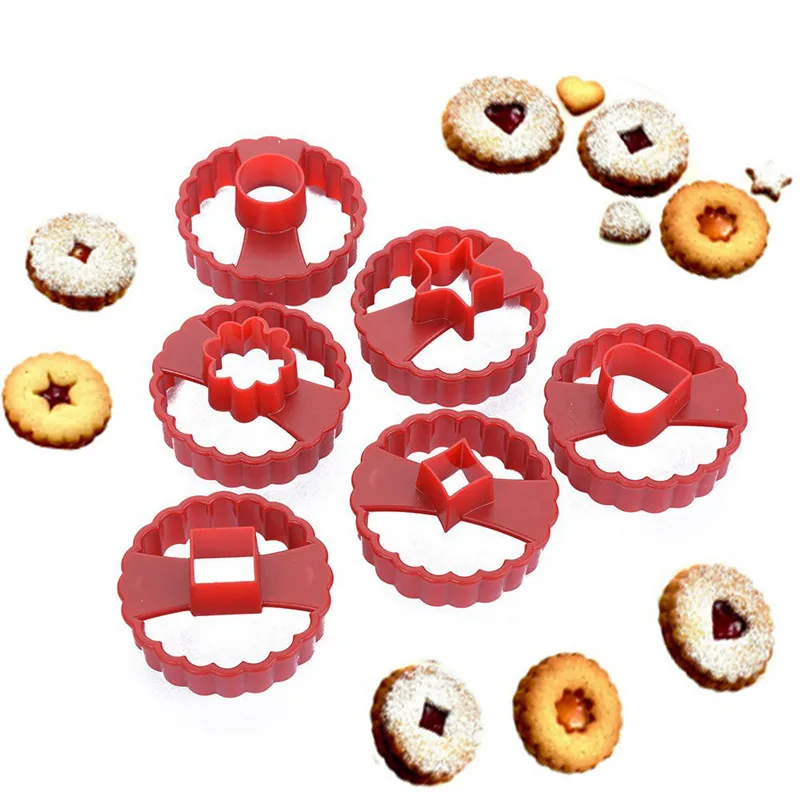 6 Pcs Plastic Cookie Cutter Set DIY Sugarcraft Fondant Linzer Cutters Resuable Biscuit Cookie Mold Cake Decorating Baking Tools
6 Pcs Plastic Cookie Cutter Set DIY Sugarcraft Fondant Linzer Cutters Resuable Biscuit Cookie Mold Cake Decorating Baking Tools