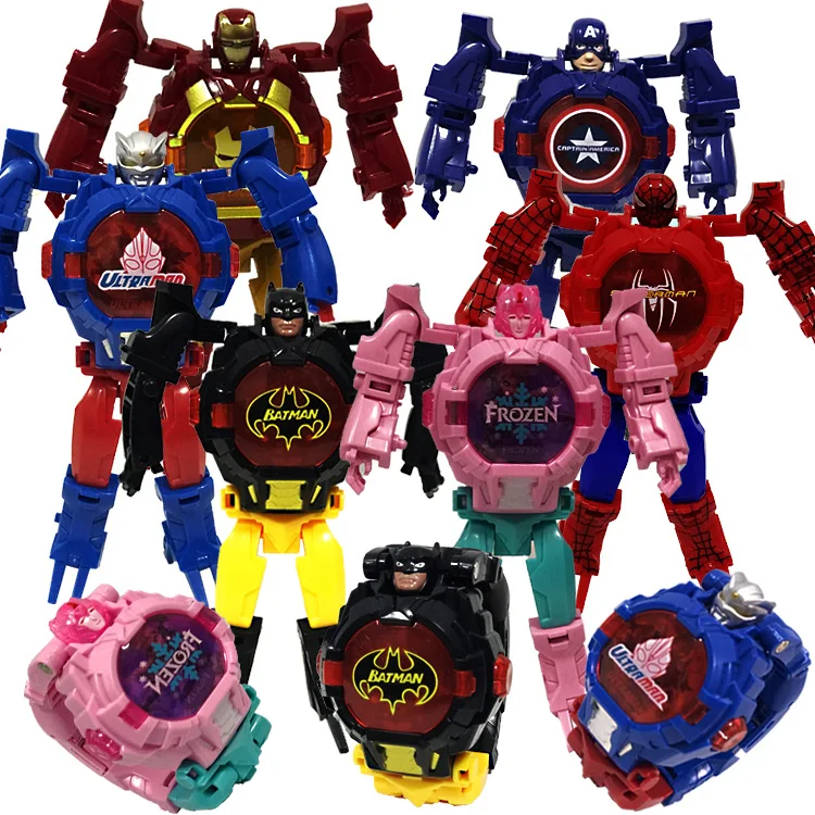 Light Digital Time Cartoon Robot Transformation Wristwatch Toy Mecha Robot Electronic Watch Children Sports Cartoon Watches Kids
Light Digital Time Cartoon Robot Transformation Wristwatch Toy Mecha Robot Electronic Watch Children Sports Cartoon Watches Kids