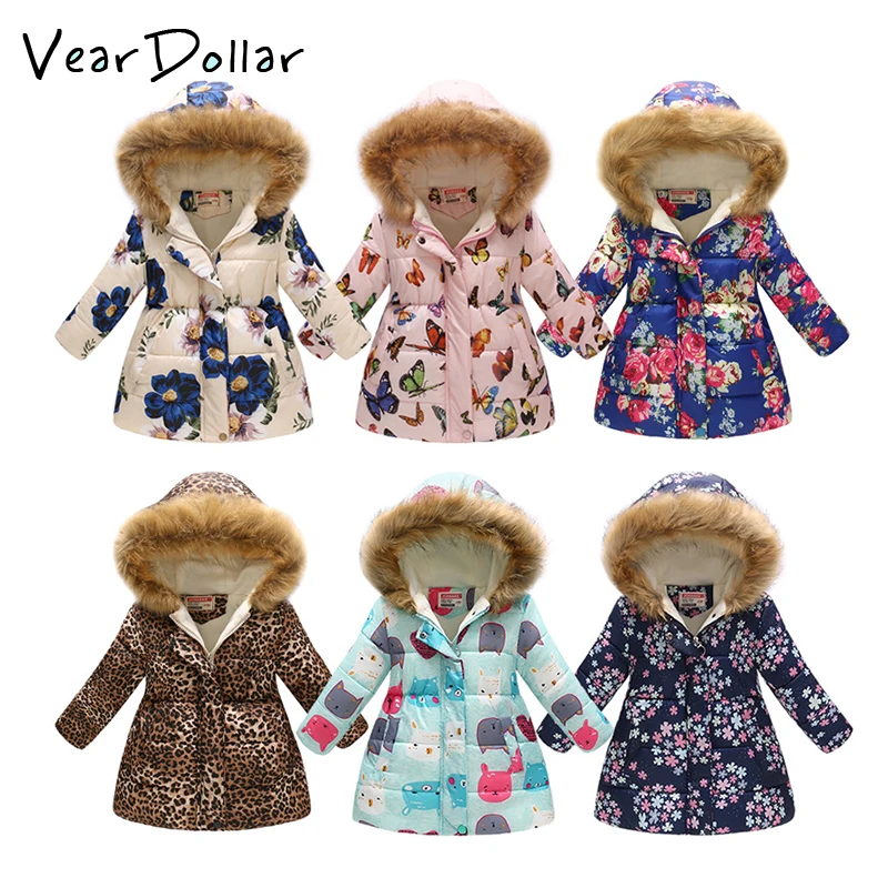 VearDoller Children's Coat 2018 New Winter Thick Warm Down Coat Long Sleeve Printing Fur Collar Hooded Outwear Girl's Parkas
VearDoller Children's Coat 2018 New Winter Thick Warm Down Coat Long Sleeve Printing Fur Collar Hooded Outwear Girl's Parkas