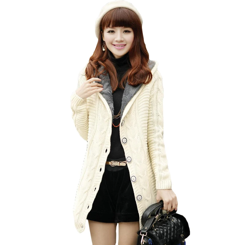 Autumn Winter Sweater Women Clothing Loose Medium-long Hooded Cardigans Female Knitted Sweater Jacket Coat Femme Outwear XH1030
Autumn Winter Sweater Women Clothing Loose Medium-long Hooded Cardigans Female Knitted Sweater Jacket Coat Femme Outwear XH1030