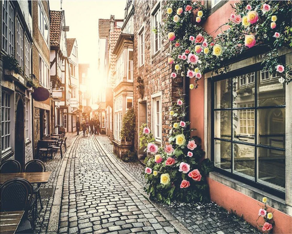 beibehang Wallpaper beautiful environment beautiful town beautiful romantic village nostalgic alley TV backdrop papel de parede
beibehang Wallpaper beautiful environment beautiful town beautiful romantic village nostalgic alley TV backdrop papel de parede