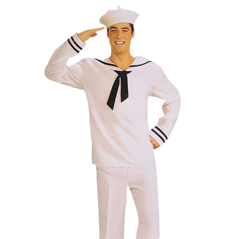 Adults Halloween Costumes Sailor Boys Costume Carnaval Cosplay Halloween Party Costume for Children Party Clothes Suit
Adults Halloween Costumes Sailor Boys Costume Carnaval Cosplay Halloween Party Costume for Children Party Clothes Suit